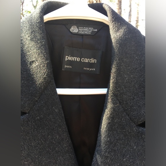 PIERRE CARDIN 100% Wool Double-Breasted Long Winter Mens Coat - Picture 16 of 16